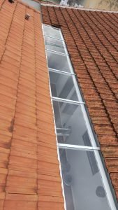 Perfil estrutural PC 5550 com Chapa de policarbonato Compacto