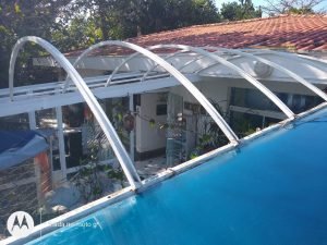 Começo instalação Multi Painel Azul - A Casa do Policarbonato