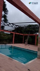 Estrutura Preta - A Casa do Policarbonato